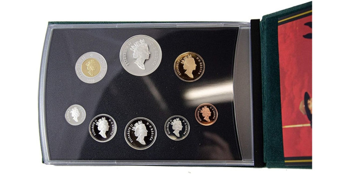 CANADA - K-PS08 Set Oficial 8 valores 1998 - PLATA. PROOF