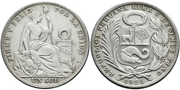 PERU - K-218.1.- 1 SOL 1925  - MBC-