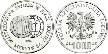 POLONIA - Kpr-541.- 1000 Zlotych 1986 -PROBA