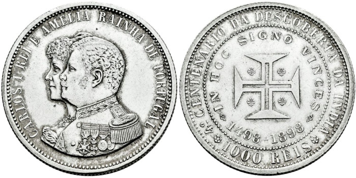 PORTUGAL - K-539 .- 1000 Reis 1898 EBC