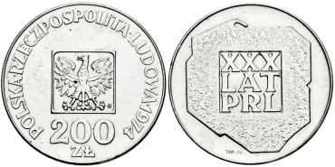POLONIA - K-072.- 200 Zlotych 1974 - SC-