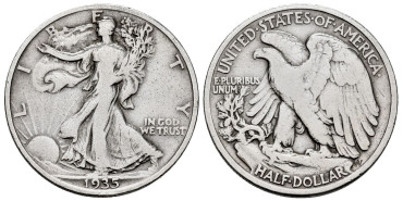 ESTADOS UNIDOS - K-142 - 1/2 Dolar 1935 - MBC