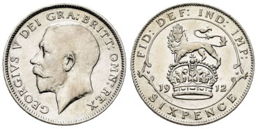 GRAN BRETAÑA - K-0815 -6 Pence 1912 - SC
