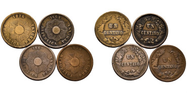 PERU - K-187 - 1 Centavo 1863/78 - MBC