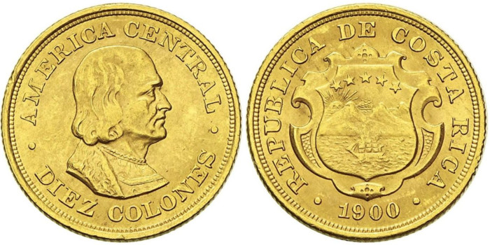 copy of CUBA - K-019 - 5 PESOS 1915 JOSE MARTI -ORO