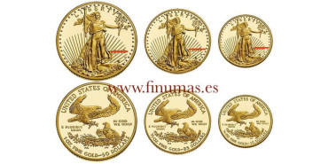 EE.UU - K-219/8/7.- 50-25-10 DOLLAR BULLION SET LIBERTY.  ORO