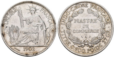 FRANCIA-INDOCHINA - K05 - 1 Piastra 1902 MBC