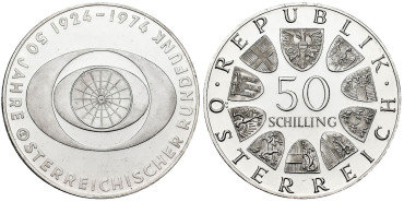 AUSTRIA - K2922 - 50 Schilling 1974 - PROOF