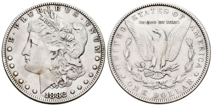 ESTADOS UNIDOS K110 - 1 Dolar 1882 - MBC
