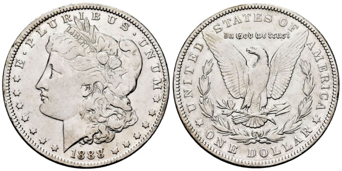 ESTADOS UNIDOS K110 - 1 Dolar 1888 - MBC