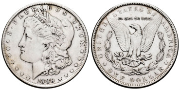 ESTADOS UNIDOS K110 - 1 Dolar 1889 - MBC+