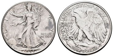 ESTADOS UNIDOS K142 - 1/2 Dolar 1944 - SC-