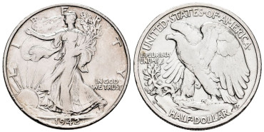 ESTADOS UNIDOS K142 - 1/2 Dolar 1942 S - SC-