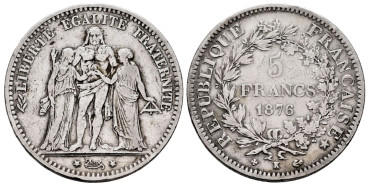 FRANCIA  K820.2 - 5 Francos 1876 K - BC