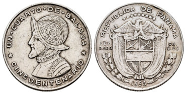 PANAMA  K019 - 1/4 Balboa 1953 - MBC