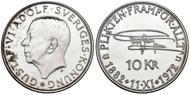 SUECIA - K847 10 KRONOR 1972 - SC