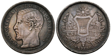 copy of GUATEMALA K161 - 1/4 Real 1897 - EBC
