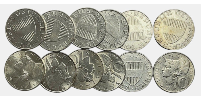 copy of AUSTRIA - K-2882 - 10 SCHILLING , EBC  plata