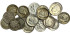copy of ESTADOS UNIDOS - K-164.L- LOTE 5 x 25 CENTAVOS 1940/64  MBC/EBC  plata