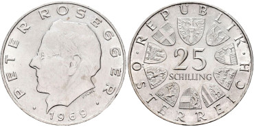AUSTRIA - K-2905.- 25 Shilling 1969 - SC