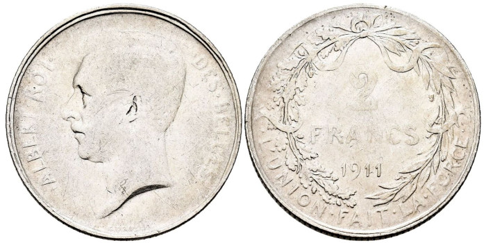 BELGICA - K-074 - 2 Francos 1911 Belges - MBC