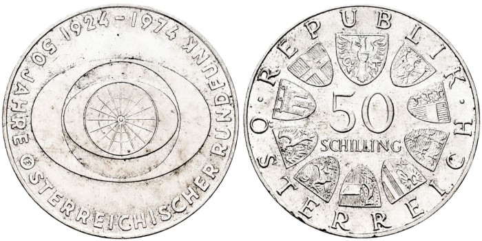 AUSTRIA - K-2922 - 50 Schilling 1974 - SC