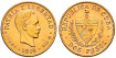 CUBA - K-017 - 2 Pesos 1916 Jose Marti. Gold - S.C