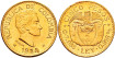 COLOMBIA - K-201.1 - 5 Pesos 1924 Bolivar. Oro - SC