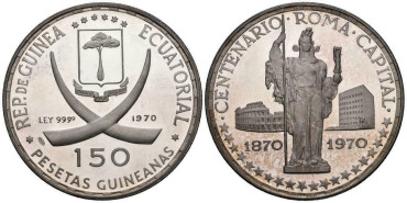 copy of GUINEA ECUATORIAL - K-035.- 1000 EUKELE 1978. PROOF - PLATA