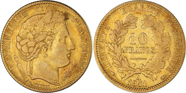 copy of FRANCIA K-0800.2 - 10 FRANCOS FRANCESES DE ORO - NAPOLEON
