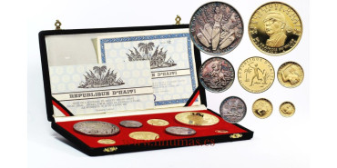 copy of HAITI - K-064-65-67 - 5, 10 Y 50 GOURDES 1970  PROOF