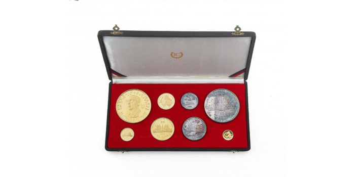 copy of HAITI - K-064-65-67 - 5, 10 Y 50 GOURDES 1970  PROOF