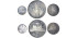 copy of HAITI - K-064-65-67 - 5, 10 Y 50 GOURDES 1970  PROOF