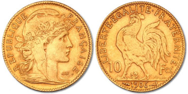 copy of FRANCIA K-0847 - 20 FRANCOS FRANCESES DE ORO - GALLO