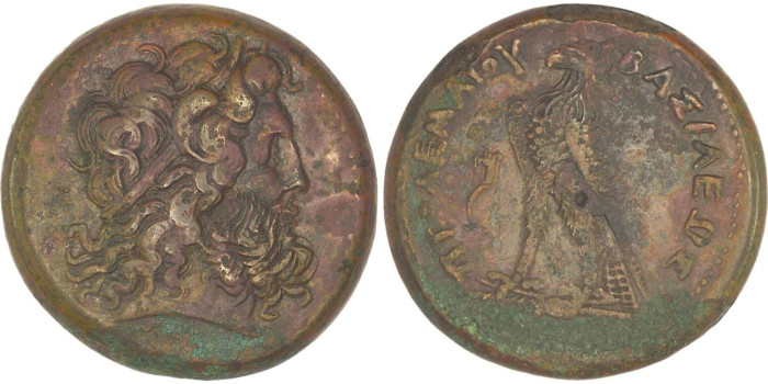 GR030.- AE46  PTOLOMEO IV - EGIPTO PTOLOMEICO 221-204 a.C