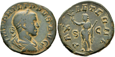 FILIPO II 246-249 d.C. Sestercio - MBC+