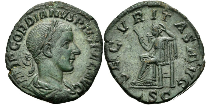 GORDIANO III PIO 241-243 d.C. Sestercio - EBC