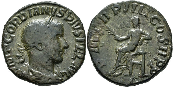GORDIANO III PIO 241-243 d.C. SESTERCIO - EBC-