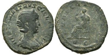 HERENNIA ETRUSCILLA 249-251 d.C. Sestercio - MBC