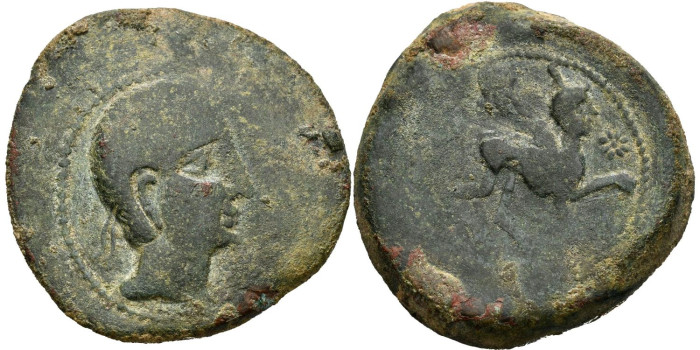 CASTULO   (JAEN) DOBLE As.  Siglo III a.c.BC