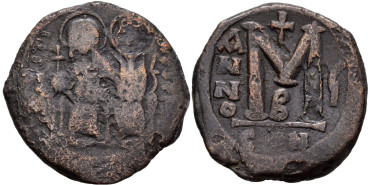FOLLIS  JUSTINO II 571 CONSTANTINOPLA