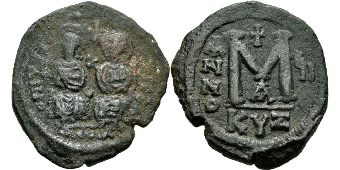 FOLLIS  JUSTINO II 565/578  CYZICUS