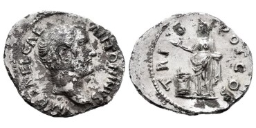 ANTONINO PIO - Denario Forrado 150/160 d.C. 