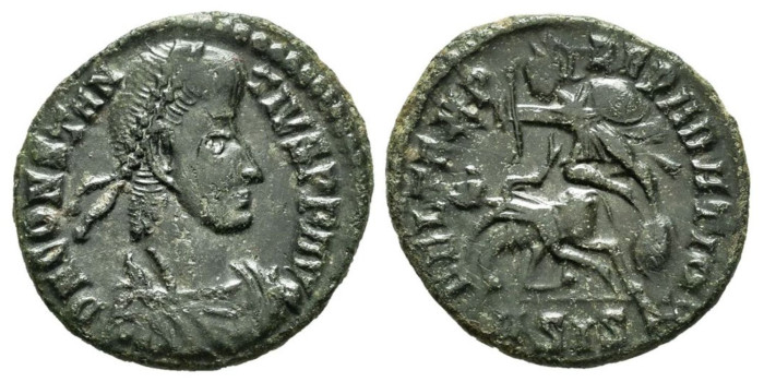 CONSTANCIO II - 1/2 Centenional 355/360 d.C. Sicilia