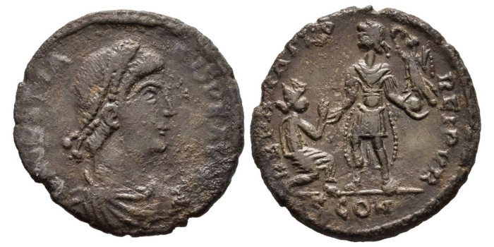 GRACIANO-  Maiorina 367/383 d.C. Constantinopla