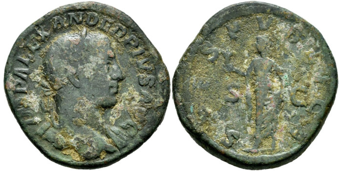 ALEJANDRO SEVERO  Sestercio  222/235 d.C.