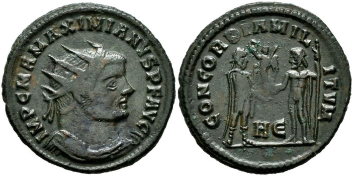 MAXIMIANO HERCULIUS Antoniniano 295/296  Herakles