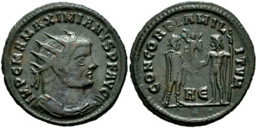 MAXIMIANO HERCULIUS Antoniniano 295/296  Herakles