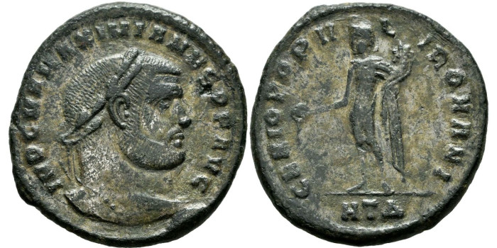 MAXIMIANO HERCULIUS Follis 294/295 Heraclea
