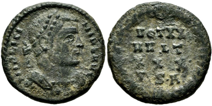 LICINIO I Follis, 318/319 Thessalinica